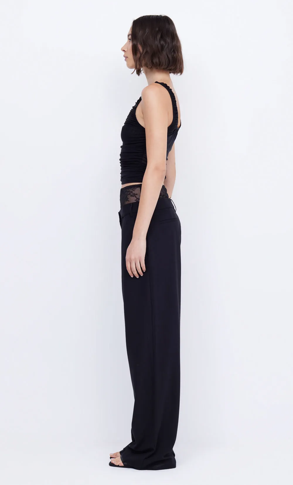 Bec   Bridge Black Jewel Slouched Pant