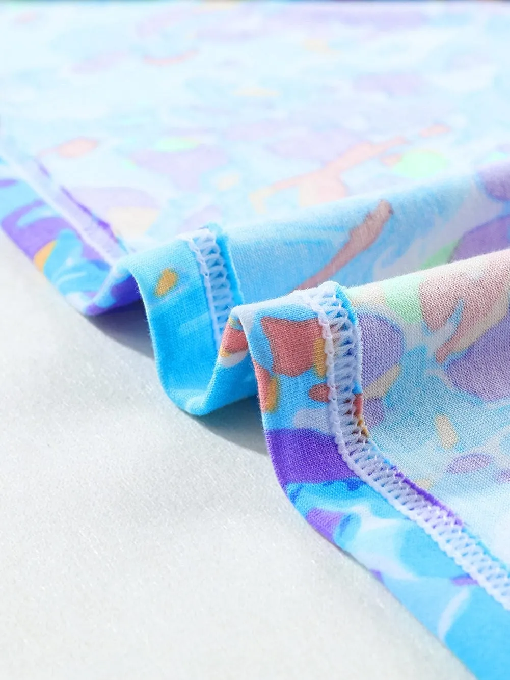 Blue Blossom Relaxed Fit Floral Top