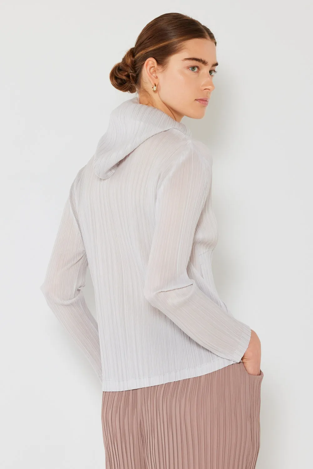 Blue Zone Planet |  Marina West Swim Pleated Hood Jacket with 2 Way Zipper