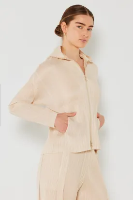 Blue Zone Planet |  Marina West Swim Pleated Hood Jacket with 2 Way Zipper