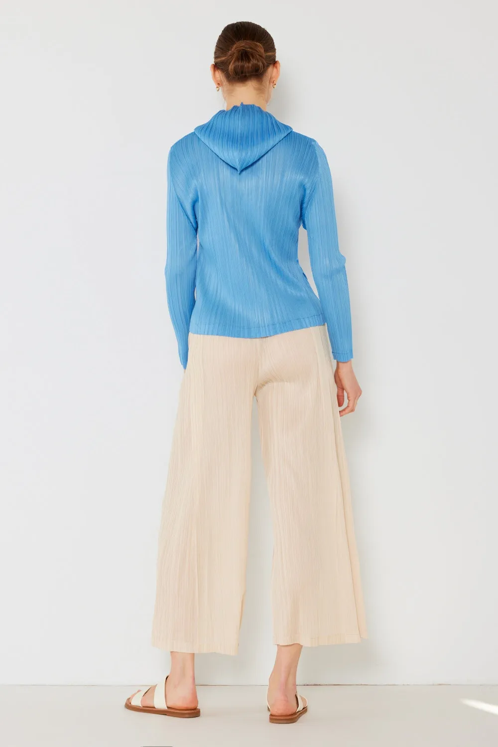 Blue Zone Planet |  Marina West Swim Pleated Hood Jacket with 2 Way Zipper