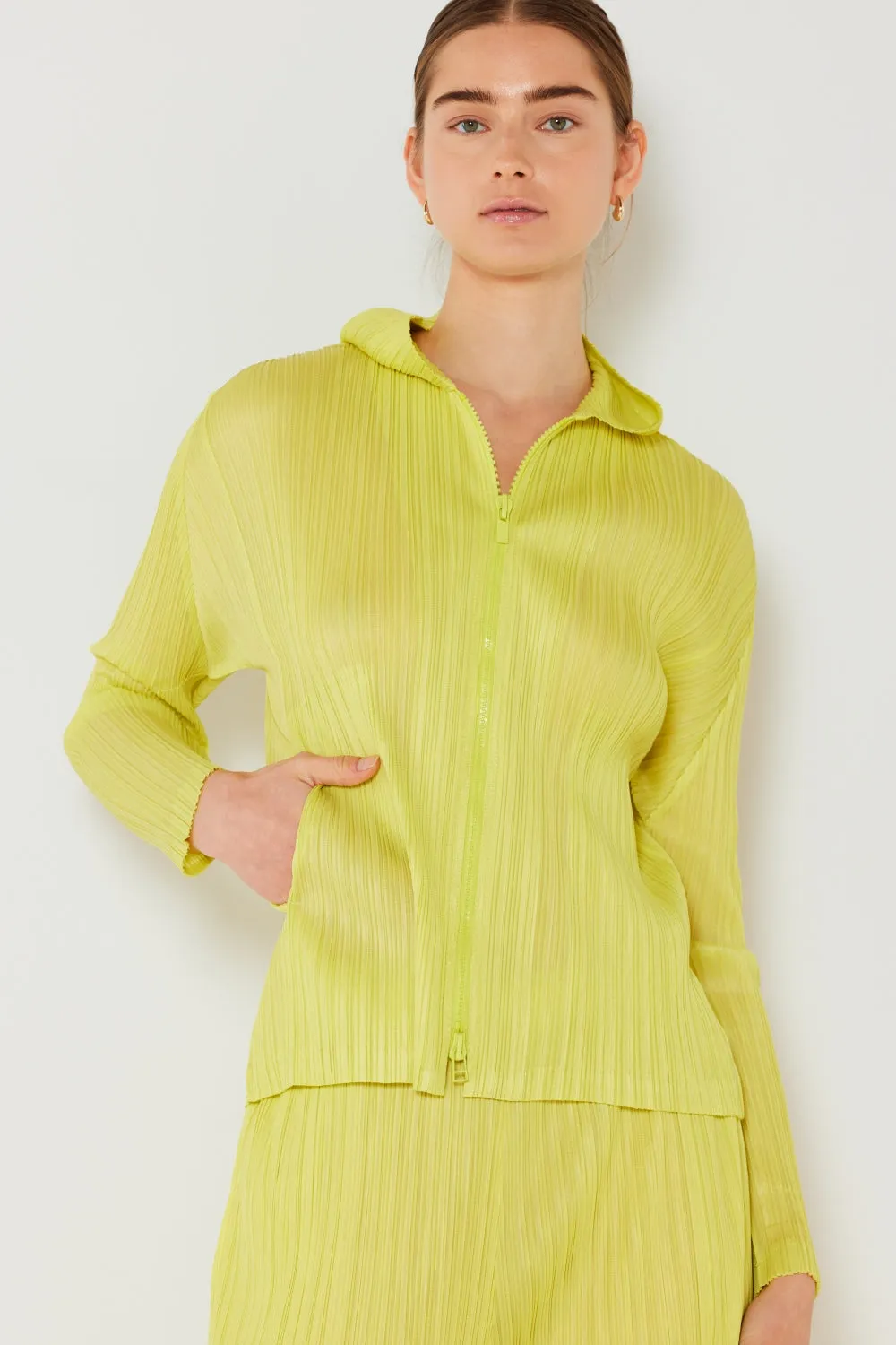 Blue Zone Planet |  Marina West Swim Pleated Hood Jacket with 2 Way Zipper