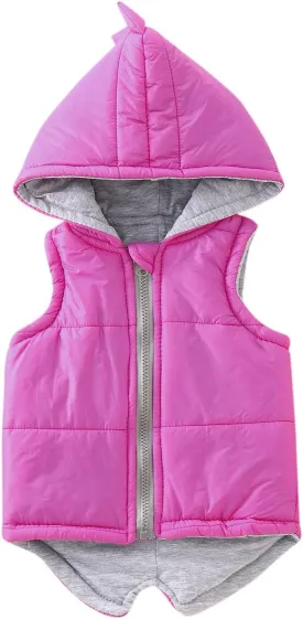 Boys Vest Kids Winter Coat Dinosaur Jacket Outerwear Girls Toddler Hooded Baby Boys Kids Winter down Jacket Boys