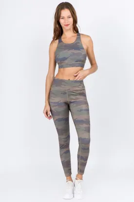 Camouflage Activewear Set