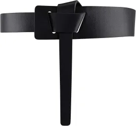 CHIC DIARY Women Fashion Knot Belt for Dress Jeans Cowhide PU Leather Tie Waist Belt No Buckle Cinch Belt