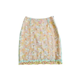 Christian Lacroix 2000s luxurious lace skirt