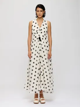 Flowy Polka-dot Dress