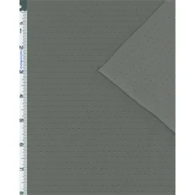 Gray Pique Dot Activewear Jersey Knit Fabric