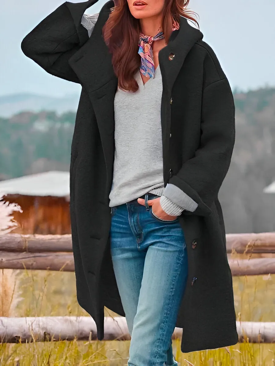 Ivyshape | Classic Soft Hooded Jacket
