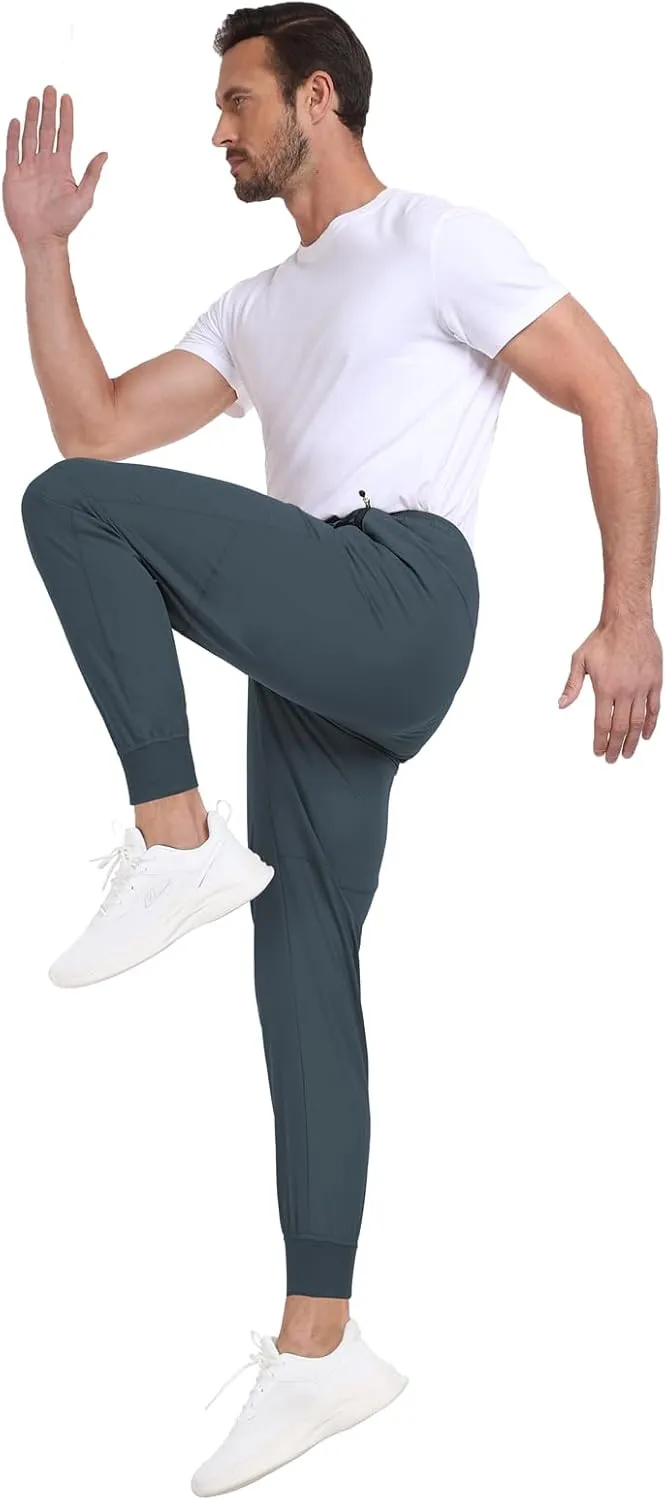 Mens Jogger Lightweight Athletic Workout Pants Quick Dry Breathable Track Jogging Sweat Pants for Exercise Gym