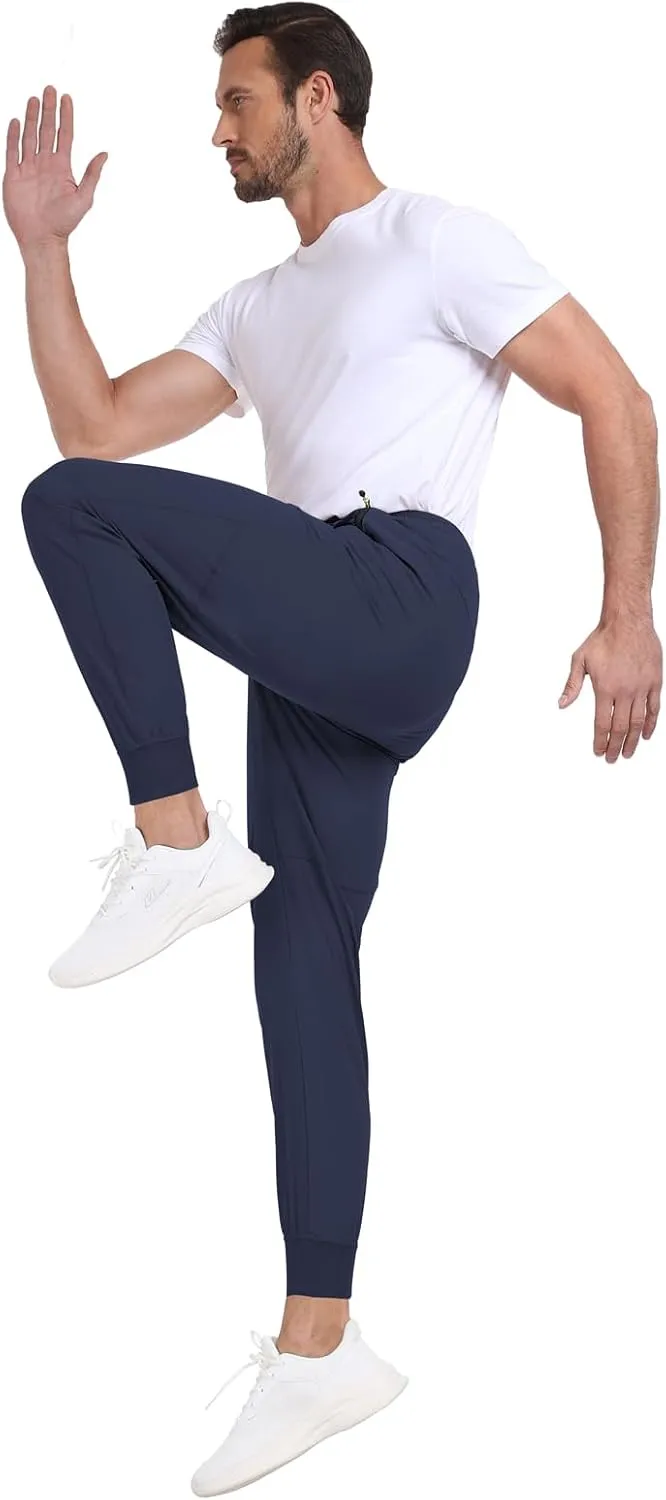 Mens Jogger Lightweight Athletic Workout Pants Quick Dry Breathable Track Jogging Sweat Pants for Exercise Gym