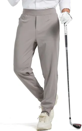 Men's Stretch Golf Sweatpants Pant with Zipper Pockets Tapered Athletic Joggers Track Workout Pants