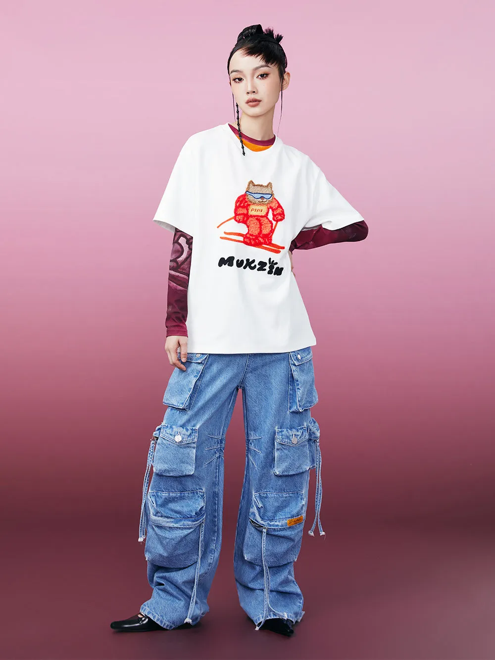 MUKZIN Classic Loose Casual Comfortable T-shirt 2-colors