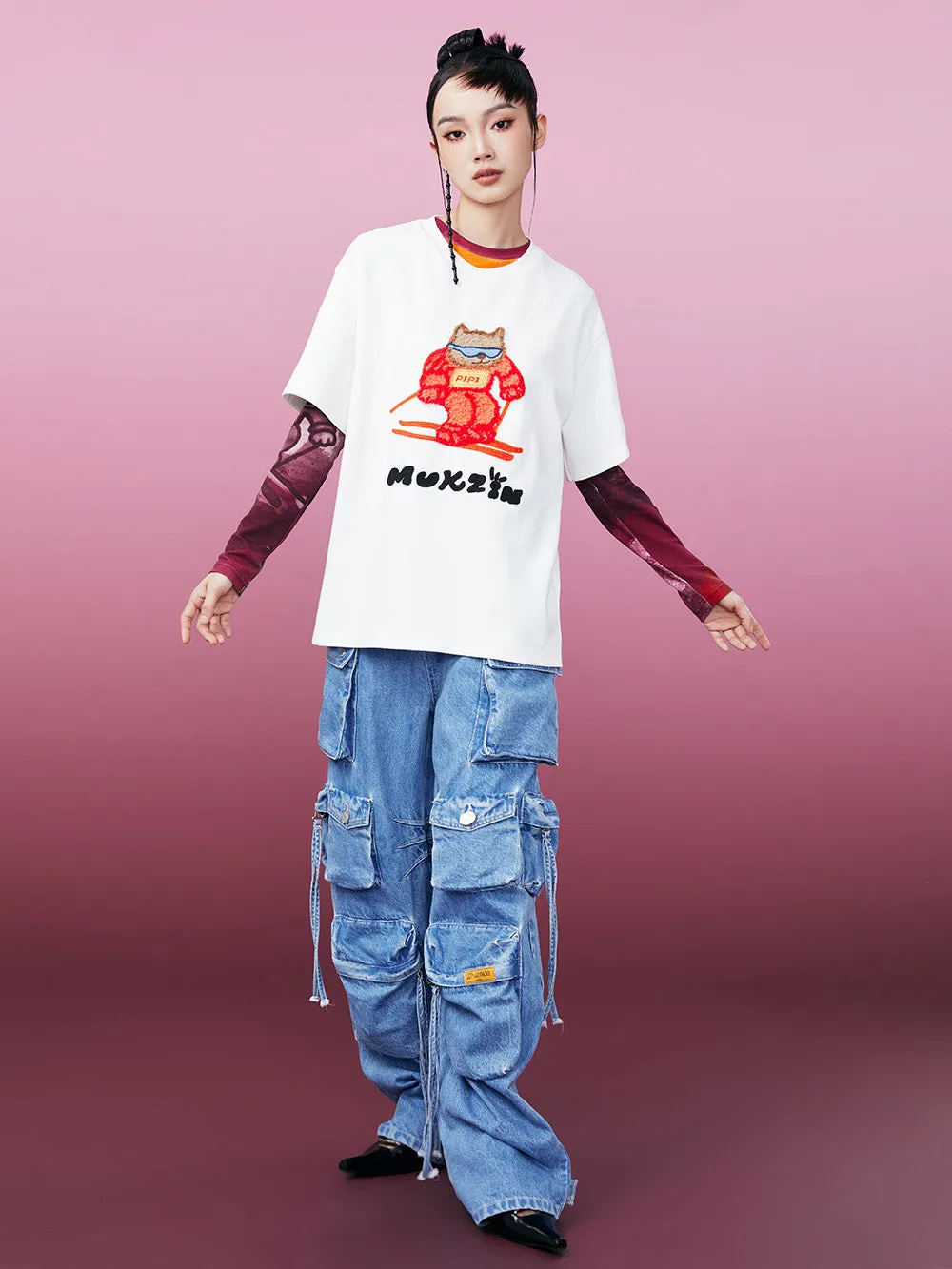 MUKZIN Classic Loose Casual Comfortable T-shirt 2-colors