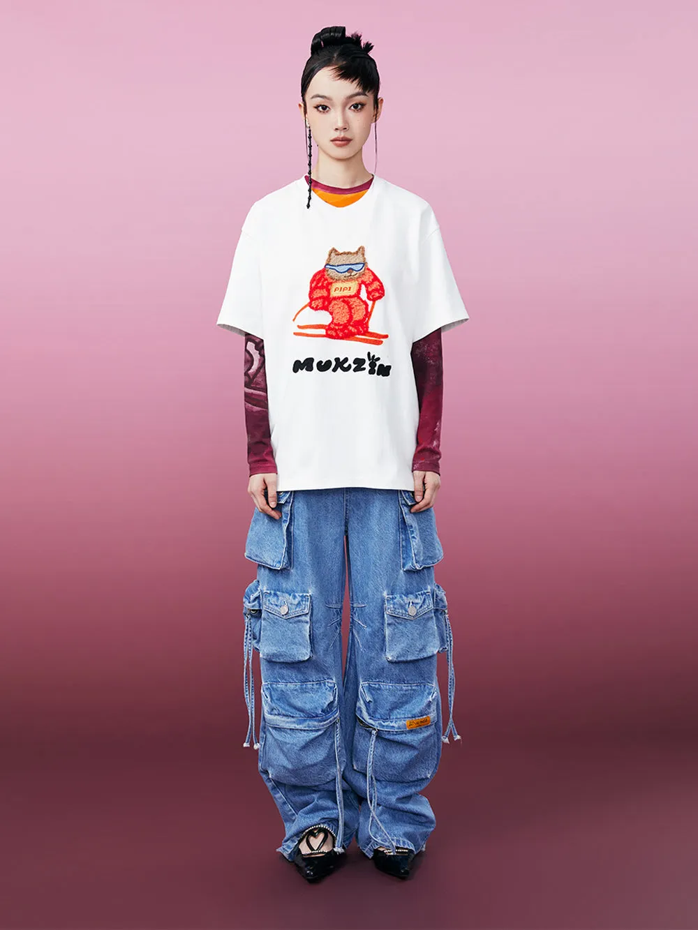MUKZIN Classic Loose Casual Comfortable T-shirt 2-colors