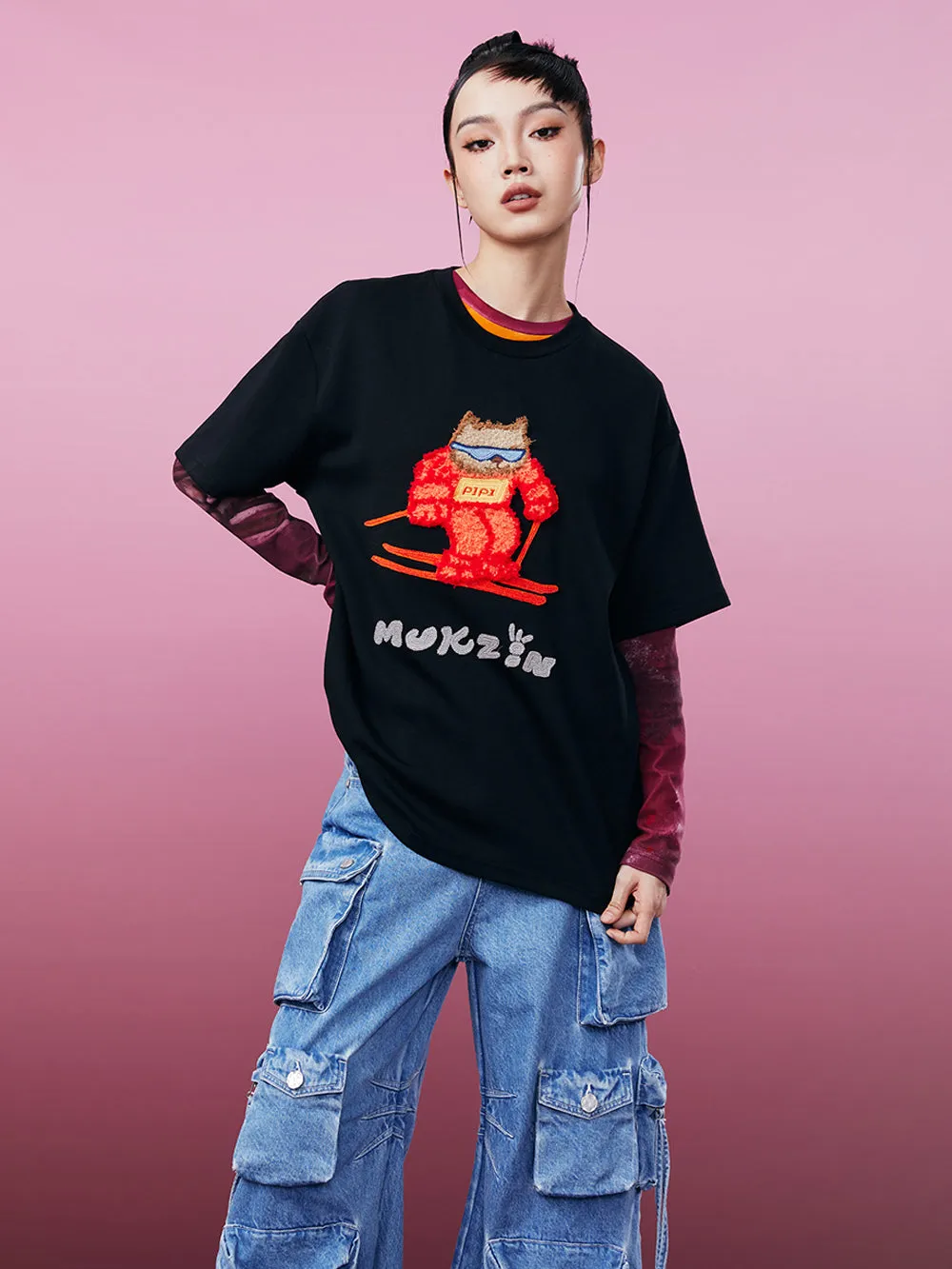 MUKZIN Classic Loose Casual Comfortable T-shirt 2-colors