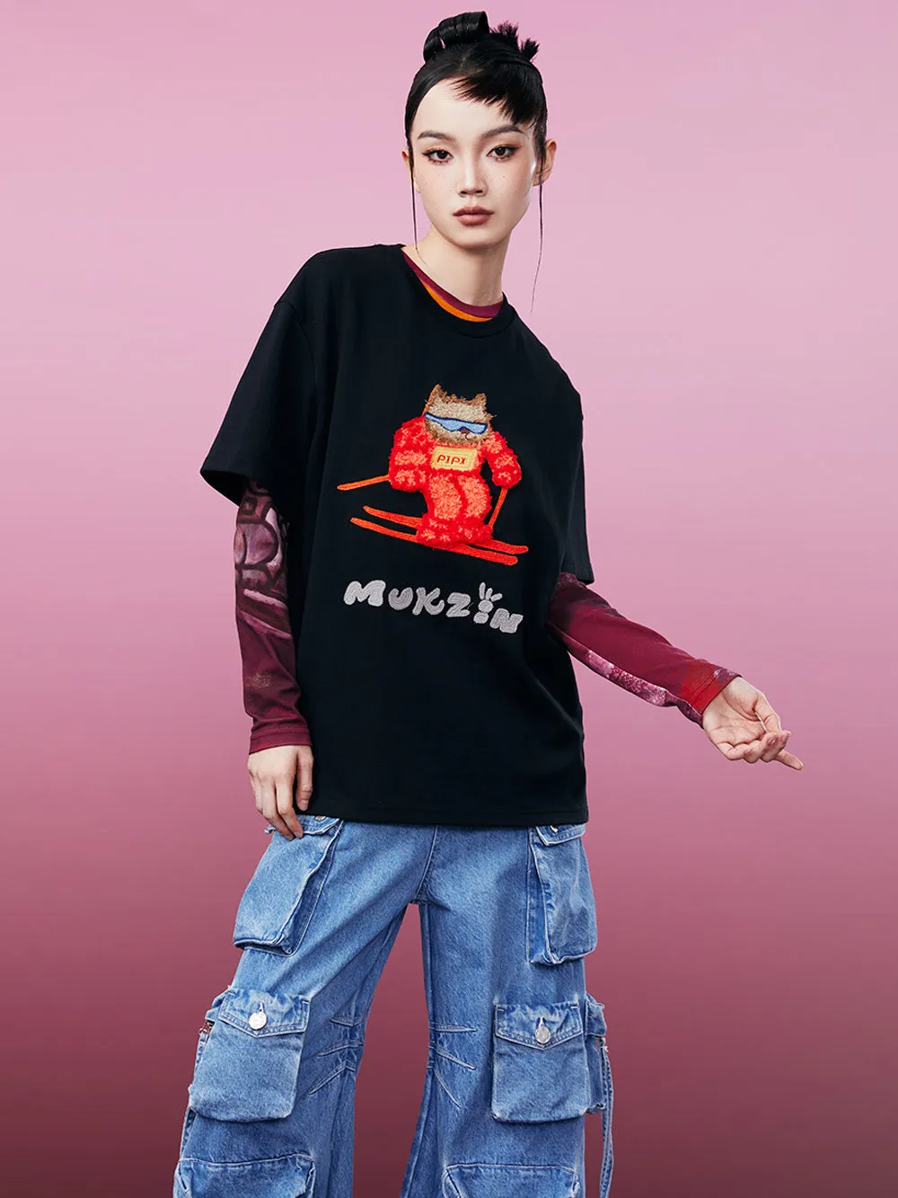 MUKZIN Classic Loose Casual Comfortable T-shirt 2-colors