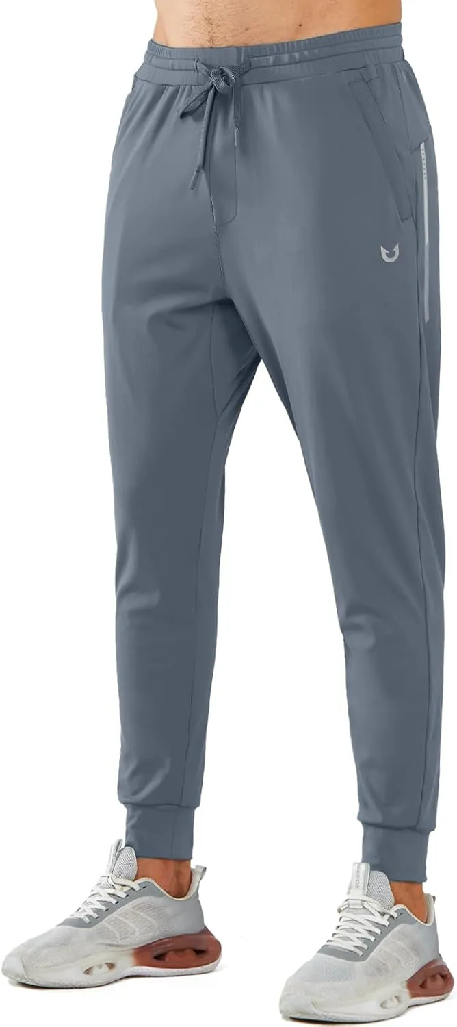 NORTHYARD Men's Joggers Pants with Zipper Pockets Tapered Athletic Workout Running Sweatpants for Men