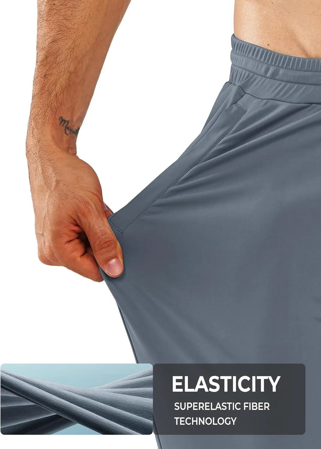 NORTHYARD Men's Joggers Pants with Zipper Pockets Tapered Athletic Workout Running Sweatpants for Men