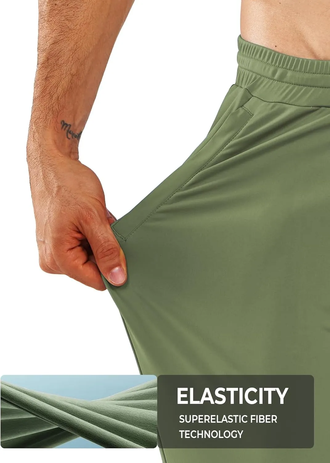 NORTHYARD Men's Joggers Pants with Zipper Pockets Tapered Athletic Workout Running Sweatpants for Men