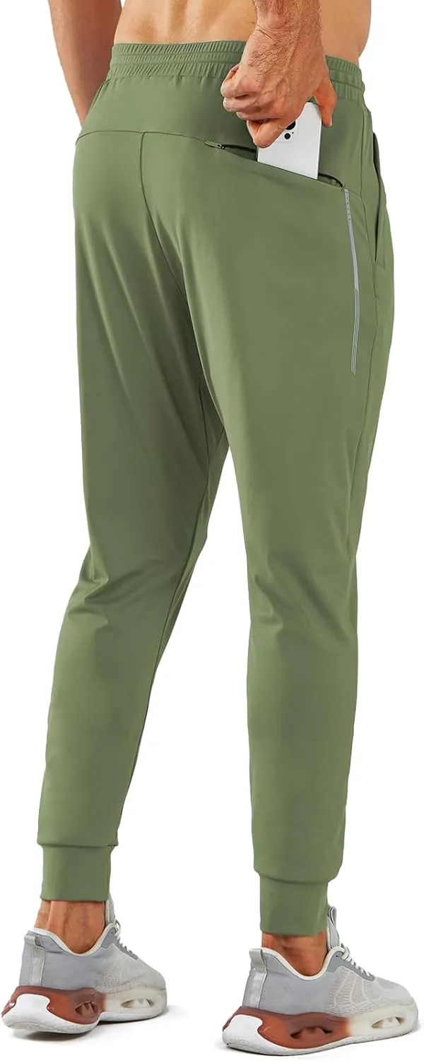 NORTHYARD Men's Joggers Pants with Zipper Pockets Tapered Athletic Workout Running Sweatpants for Men