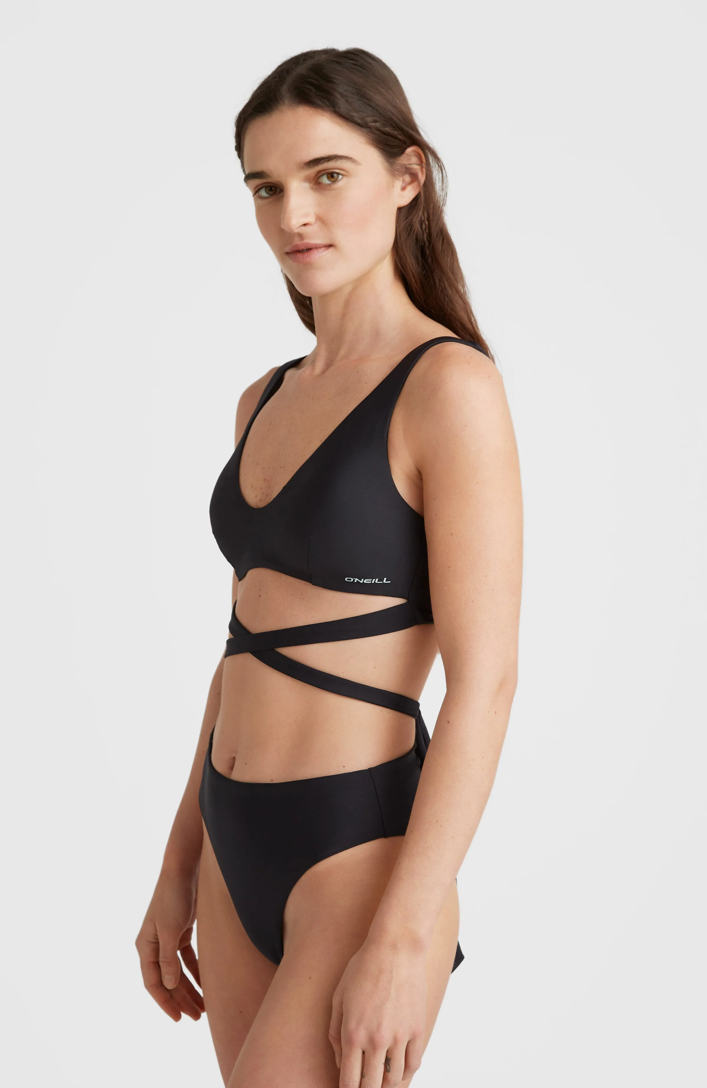 Sofie - Love Longline Triangle Bikini Set | Black Out