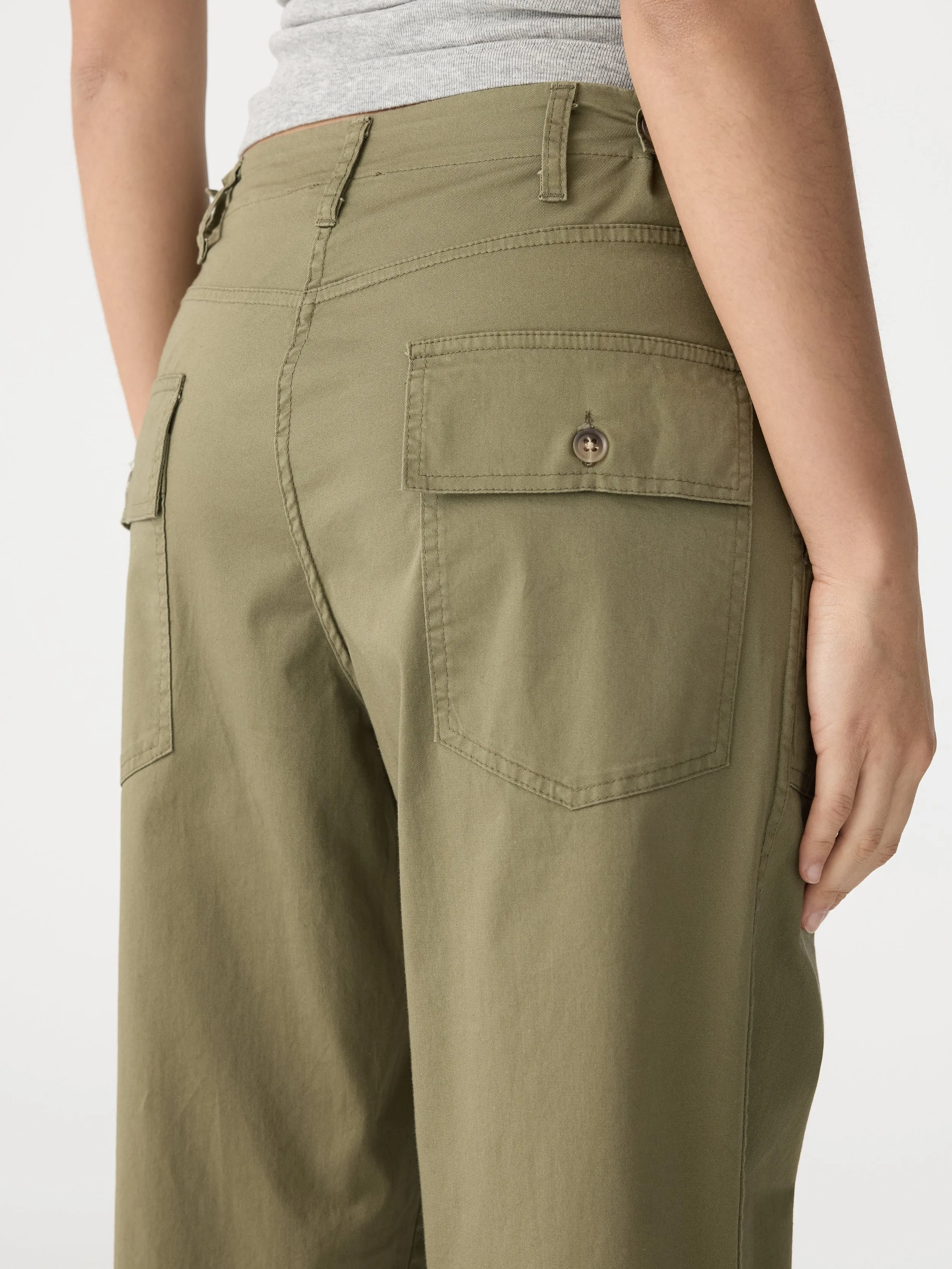 stretch cotton relaxed pant