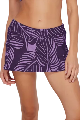 Sunsets Sporty Swim Skirt - Mystic Palms
