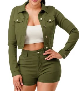 Super Stretchy Cropped Jacket