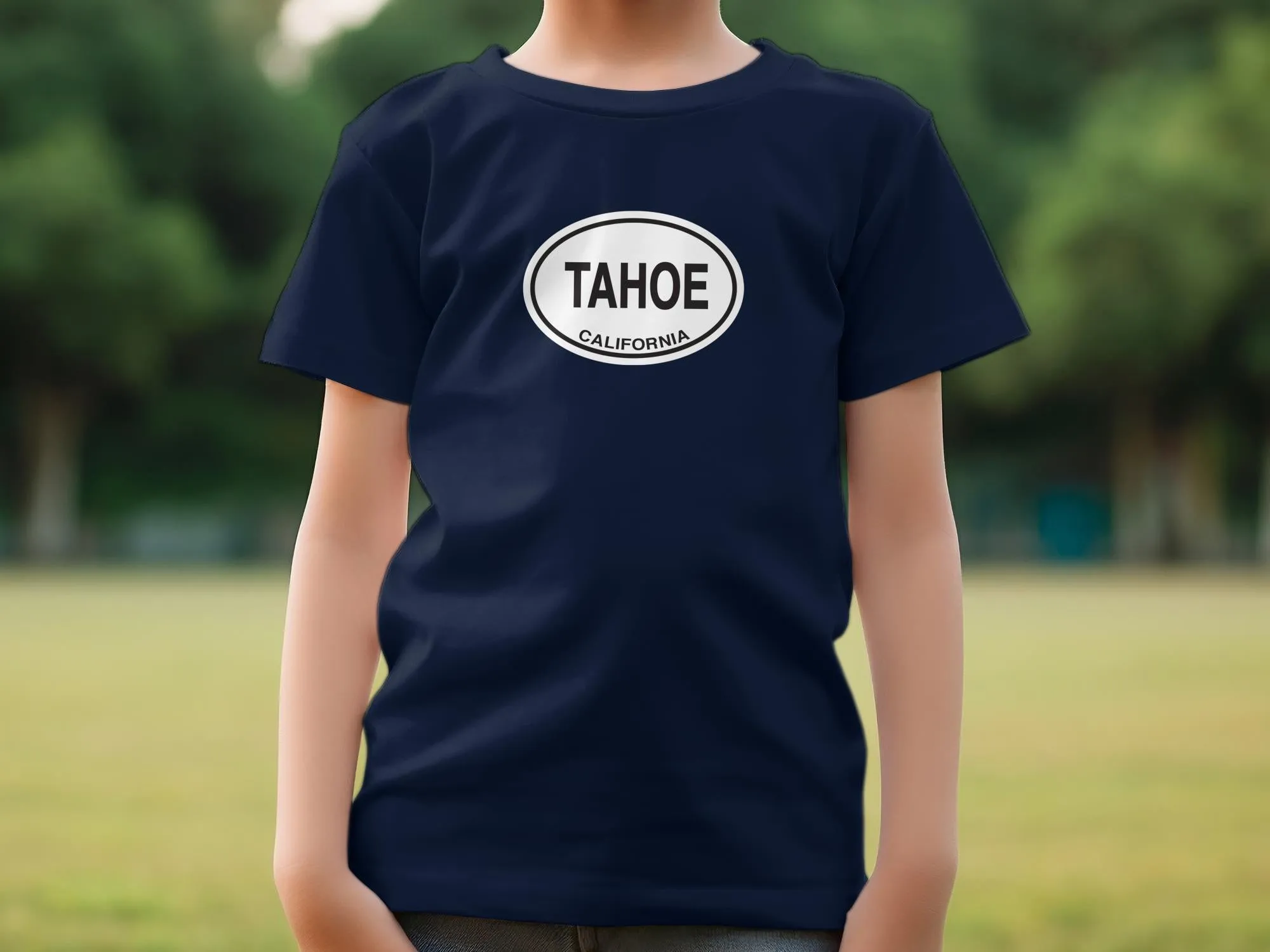 Tahoe California Graphic Print T-Shirts