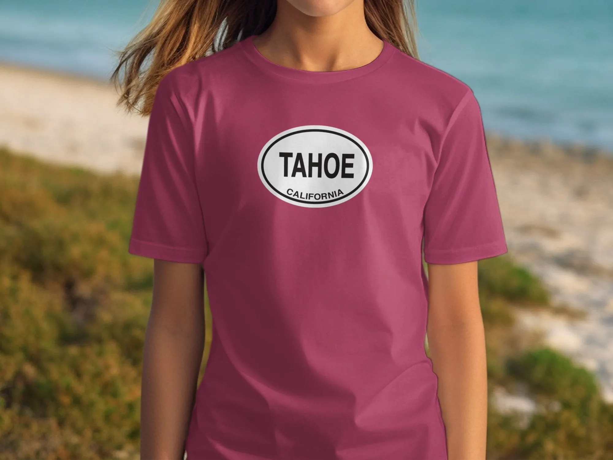 Tahoe California Graphic Print T-Shirts