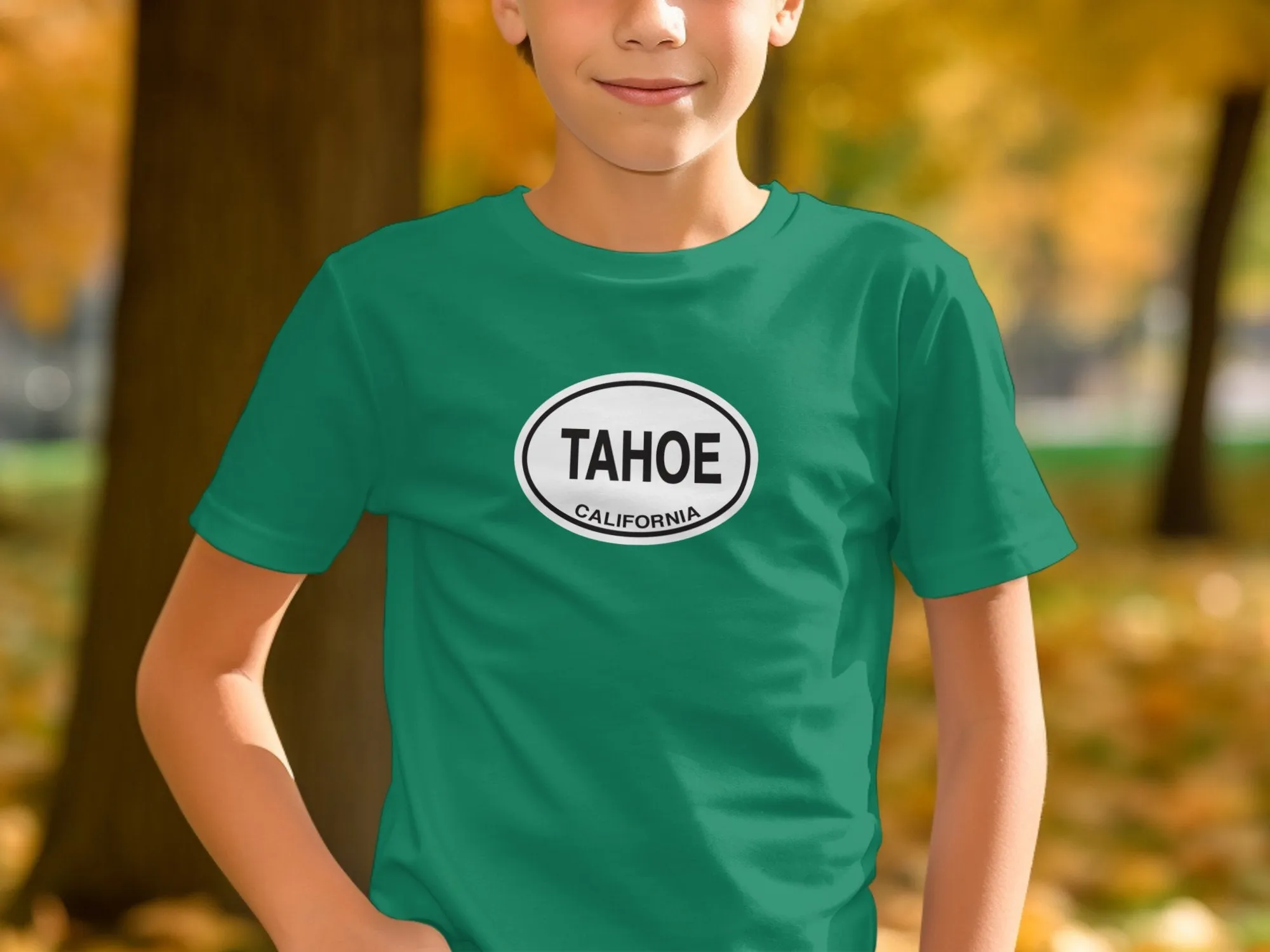 Tahoe California Graphic Print T-Shirts