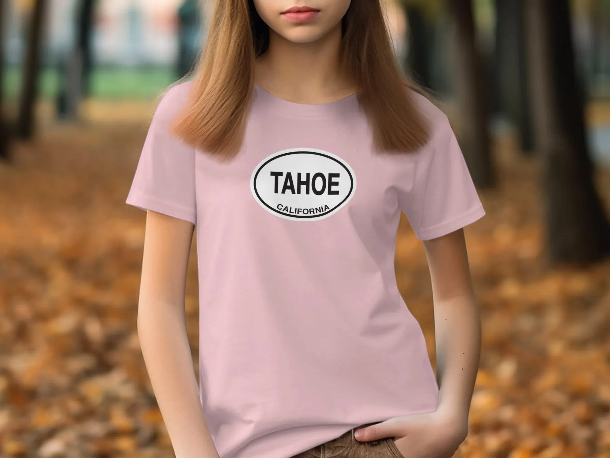 Tahoe California Graphic Print T-Shirts