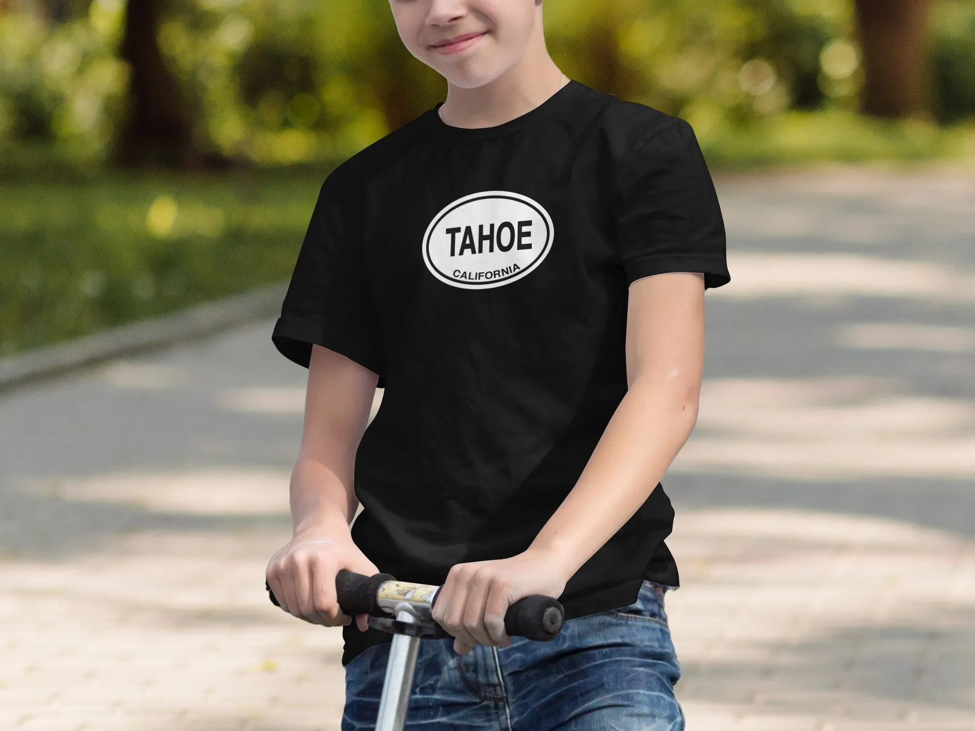Tahoe California Graphic Print T-Shirts