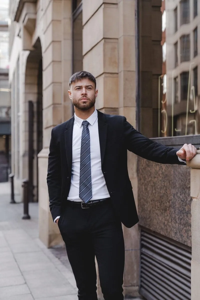 True Athletic Fit Suit Jacket in Black