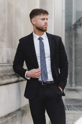 True Athletic Fit Suit Jacket in Black