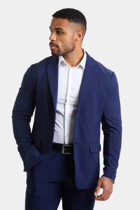 True Athletic Fit Tech Suit Jacket in Navy