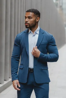 True Muscle Fit Tech Suit Jacket In Navy