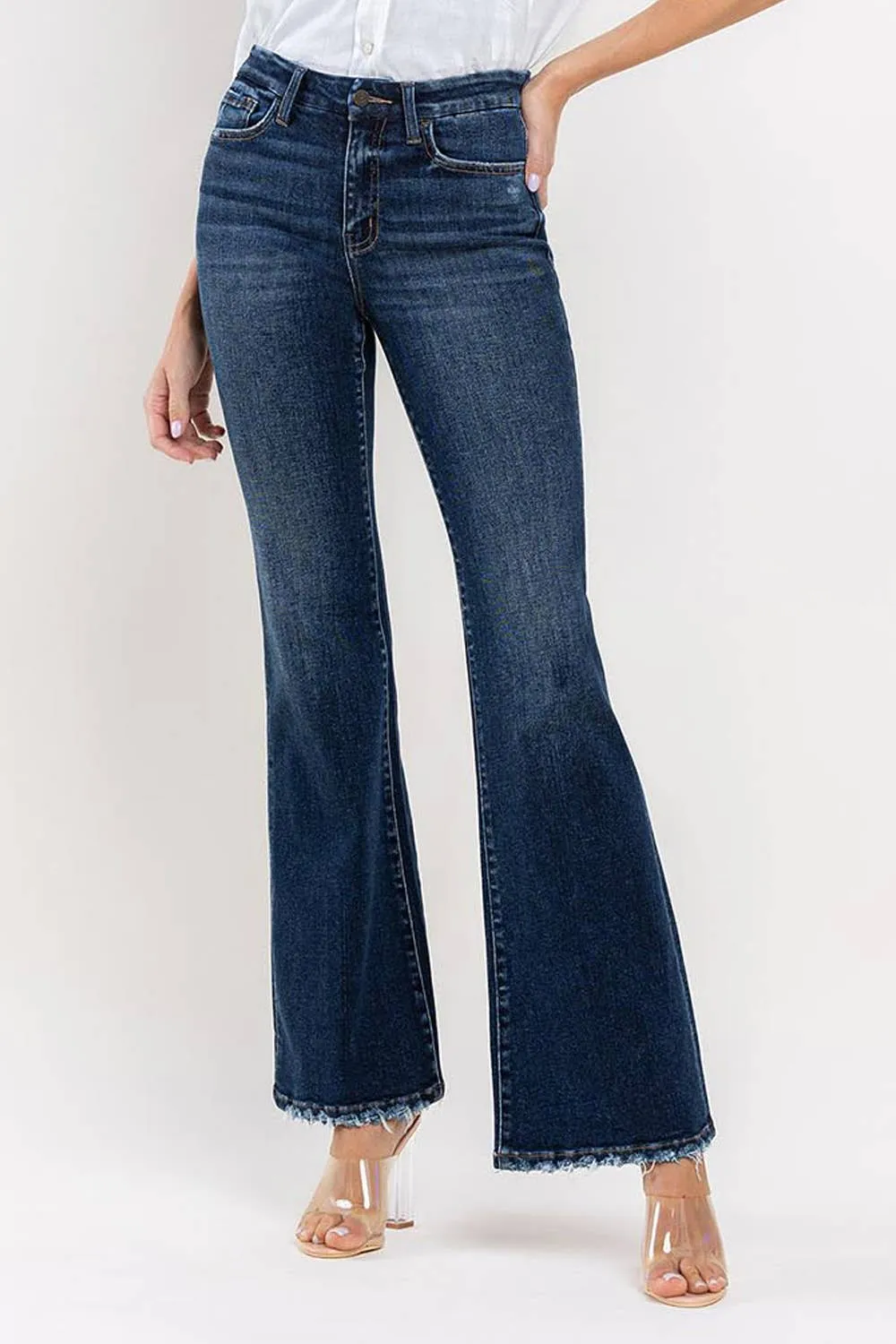 Vervet High Rise Relaxed Flare Jeans