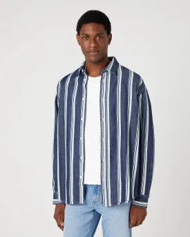 Wrangler Non Pocket Shirt - Navy