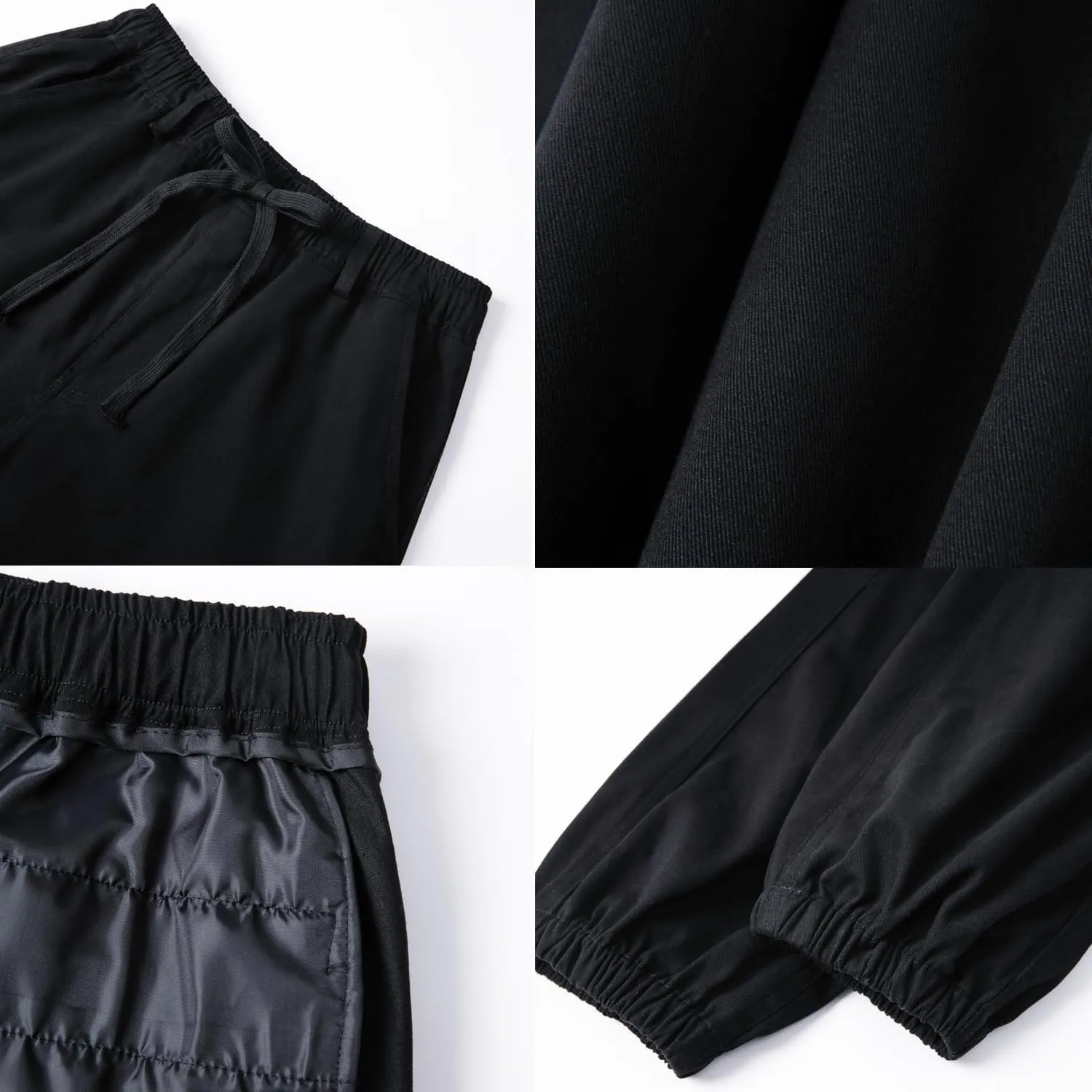 WZIKAI Mens Casual Joggers Pants Cotton Elastic Waist Drawstring Cargo Pants Fashion Athletic Outdoor Jogging Sweatpants
