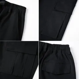 WZIKAI Mens Casual Joggers Pants Cotton Elastic Waist Drawstring Cargo Pants Fashion Athletic Outdoor Jogging Sweatpants