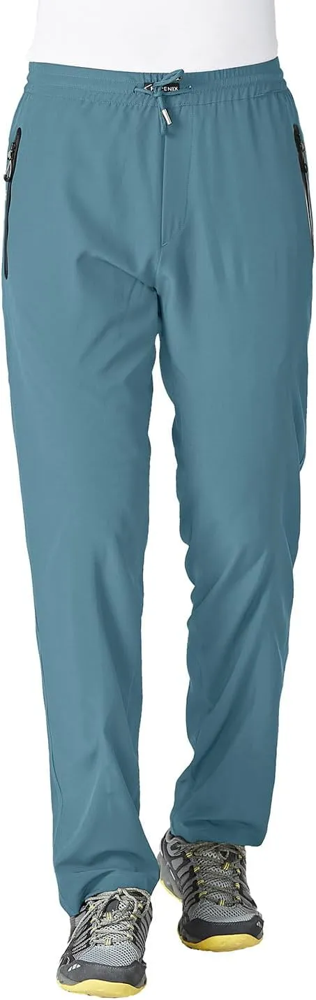 YSENTO Mens Track Pants Quick Dry Lightweight Joggers Athletic Hiking Pants Zipper Pockets